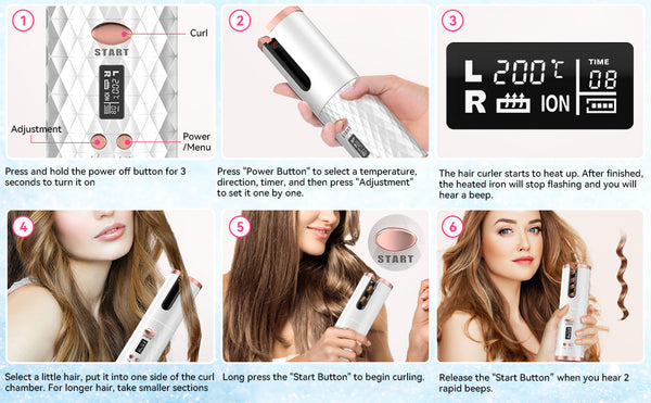 How to use automatic hair curler